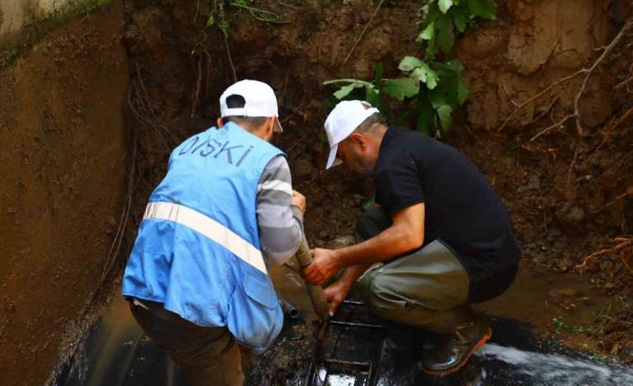 DİSKİ, dört ilçeyi besleyen ana isale hattı arızasını çözüme kavuşturdu