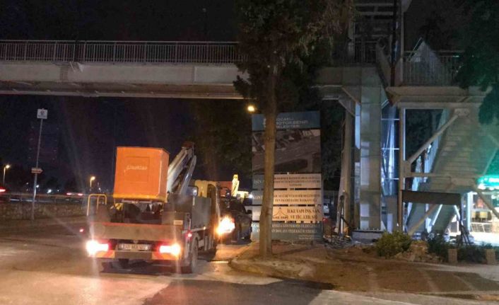 Elektrik akımına kapılan işçi yürekleri ağza getirdi