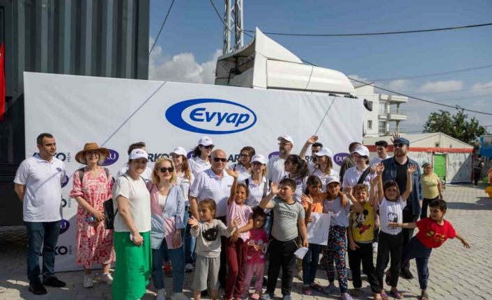Evyap’tan deprem bölgesine mobil berber tırı ve 10 hijyen istasyonu desteği