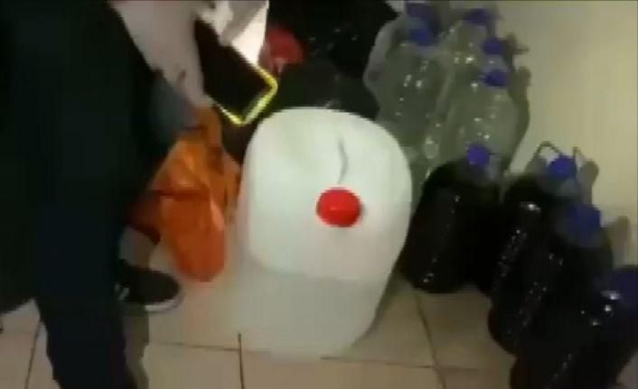 Gaziantep’te 200 litre sahte alkol ele geçirildi