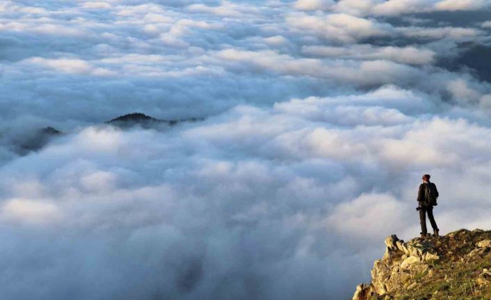 Gümüşhane’de eşsiz sis denizi manzarası