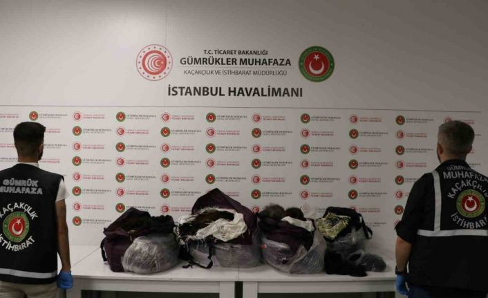 İstanbul Havalimanı’nda 93 kilo insan saçı ele geçirildi