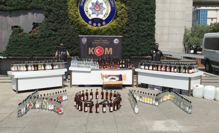 İstanbul’da büyük operasyon: 2 bin 326 şişe sahte içki ele geçirildi