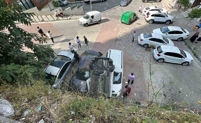 İstanbul’da feci kaza: Araç kullanmayı öğrenirken, pedalları karıştırdı 10 metreden aşağıya uçtu