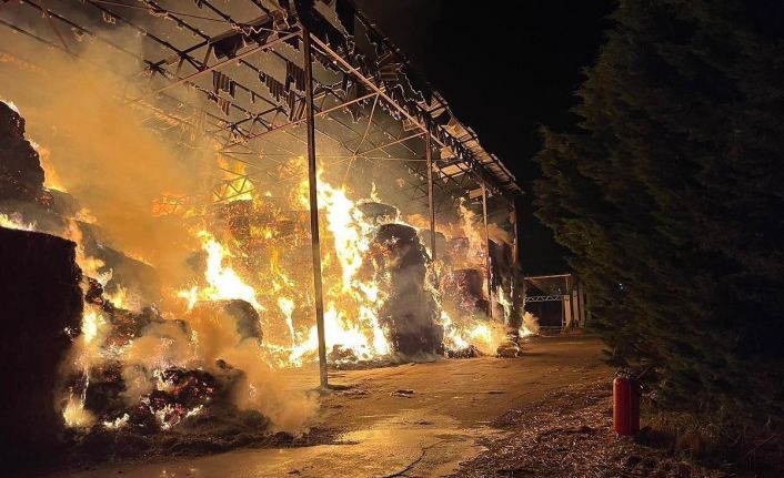 Karacabey’de korkutan çiftlik yangını