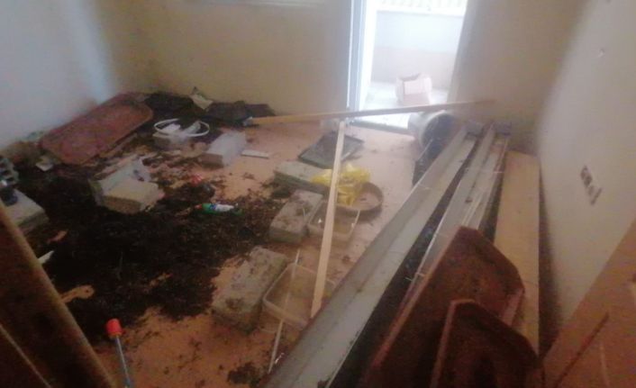 Karşılıklı iki daireyi aynı anda kiraladı, birinde oturdu diğerinde laboratuvar kurup uyuşturucu yetiştirdi