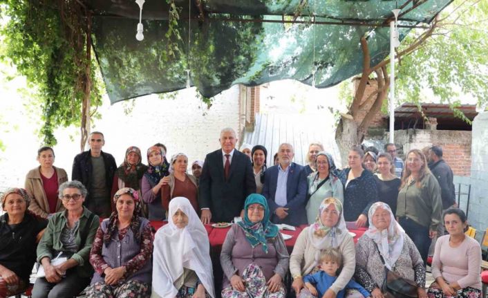 Kızılcaköylü kadınlardan Başkan Atay’a teşekkür