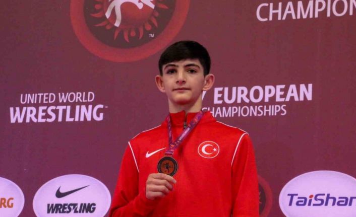 Milaslı güreşçi Avrupa üçüncüsü oldu