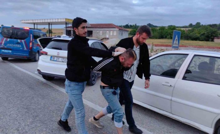 Nefes kesen kovalamacada 50 kilometre sonra yakalandı