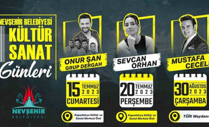 Nevşehir Belediyesi yaz konserleri Temmuz ayında başlıyor