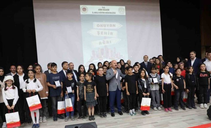 “Okuyan Şehir Ağrı” projesi ödül töreni