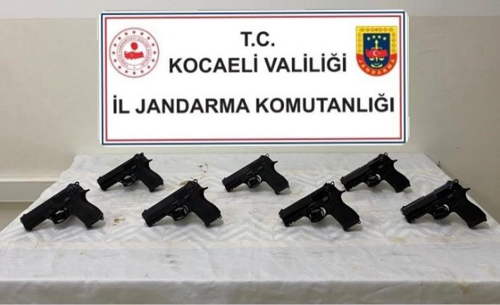 Operasyonda 7 ruhsatsız tabanca ele geçirildi