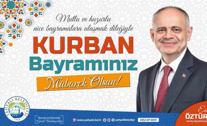 Öztürk: “Toplumsal yardımlaşma ve dayanışma duygularının zirveye ulaştıran bir Kurban Bayramına daha ulaşmanın mutluluğu içindeyiz”