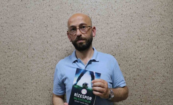 Rizeli araştırmacı, Rizespor’un 55 sezonluk maç istatistiklerini kitap haline getirdi