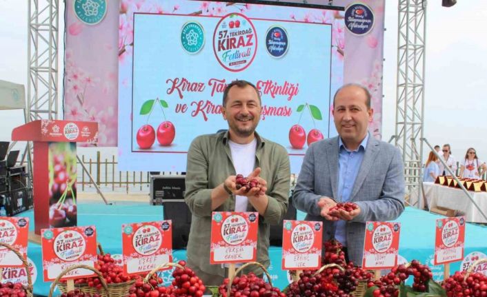Tekirdağ’da kirazlar yarıştı