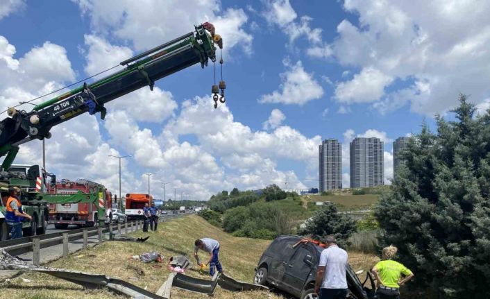 TEM’de bayram öncesi mezarlık ziyareti yolunda kaza: 1’i ağır 6 yaralı