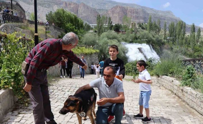 Tortum Şelalesi’nin güvenliğinden K9 Duman sorumlu