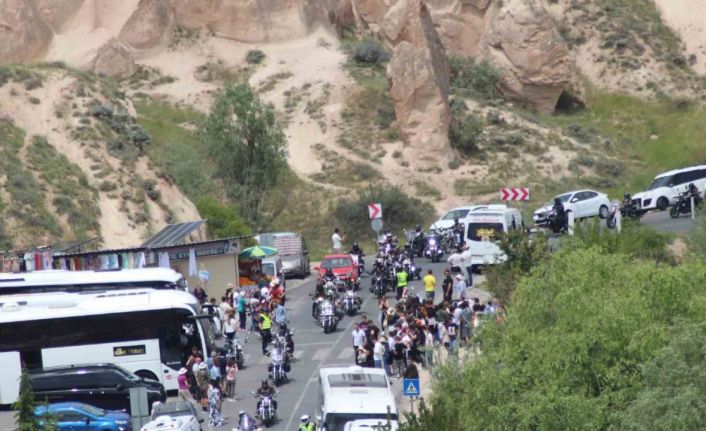 Turk Riders Chopper Clup üyeleri motorla Kapadokya turu attı