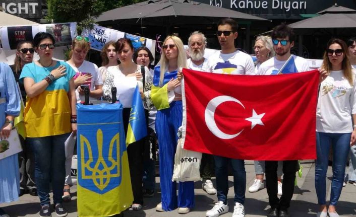 Ukraynalılar ülkelerindeki hidroelektrik santralinin vurulmasına sessiz kalmadı