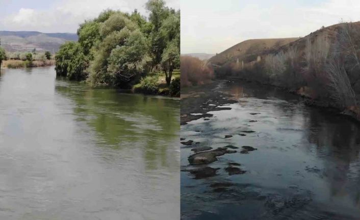 Yağışlar arttı, iki fotoğraf arasındaki fark değişti: Kızılırmak’ta su seviyesi yükseldi