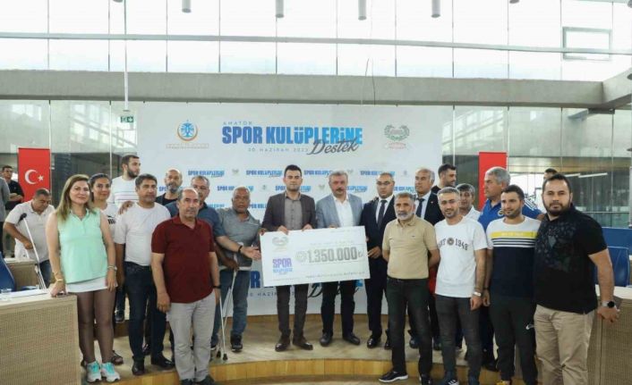 Yenişehir Belediyesi’nden 27 amatör spor kulübüne 1 milyon 350 bin TL destek