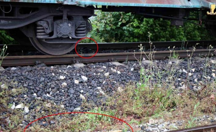 Yük treninin çarptığı yaşlı adam ağır yaralandı