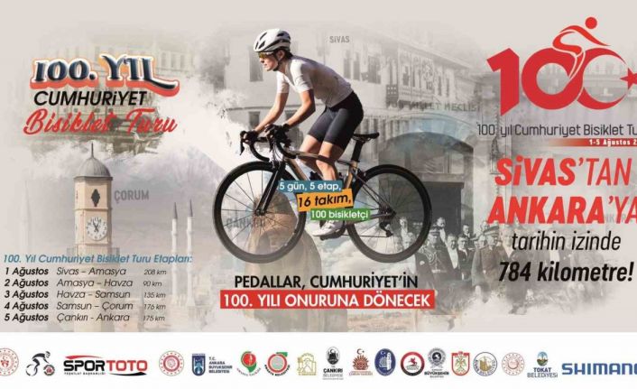 100.Yıl Cumhuriyet Bisiklet Turu’nun 2. etabında bisikletçiler, Amasya’dan Havza’ya pedal çevirecek