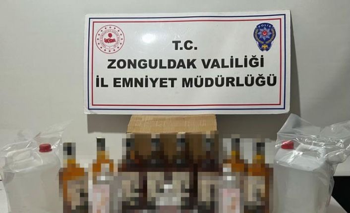 Alaplı’da kaçak içki operasyonu
