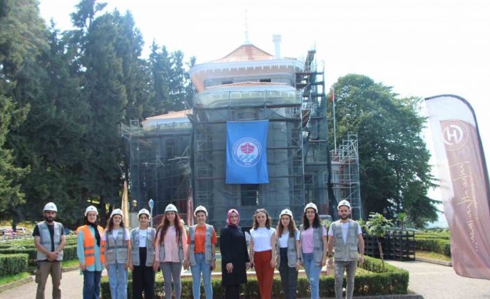 Atatürk’ün vasiyetini yazdığı 133 yıllık köşkte restorasyon çalışmaları titizlikle sürüyor