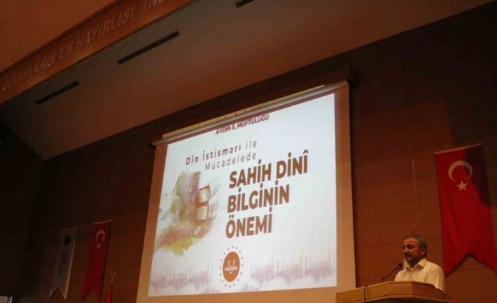 Aydın’da ’Din İstismarı İle Mücadelede Sahih Dini Bilginin Önemi’ konferansı düzenlendi