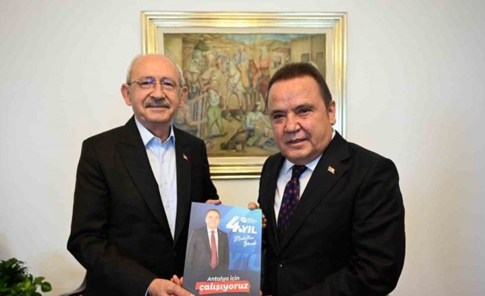 Başkan Böcek, Kılıçdaroğlu ile Antalya ve Türkiye gündemi hakkında görüş alışverişinde bulundu