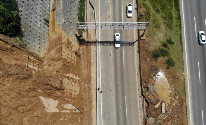 Bolu Dağı Tüneli’ndeki son durum dron ile görüntülendi