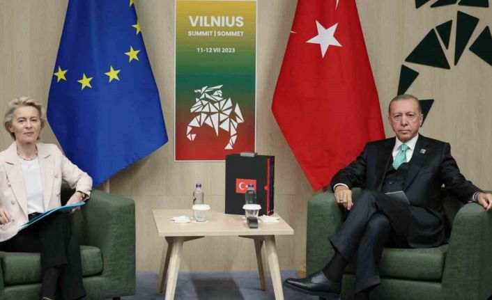 Cumhurbaşkanı Erdoğan, AB Komisyonu Başkanı Leyen’i kabul etti