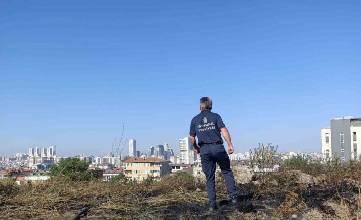 Esenyurt’ta ot yangınında dumanlar E-5 Karayolu’nu kapladı