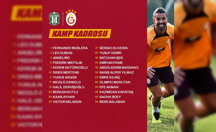 Galatasaray’ın, Zalgiris Vilnius maçı kadrosu belli oldu
