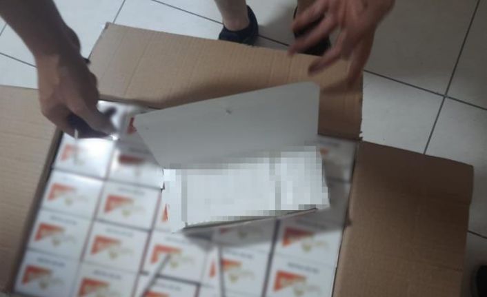 Gümrük Muhafaza ekipleri, 1 milyon 300 bin liralık kaçak makaron ele geçirdi