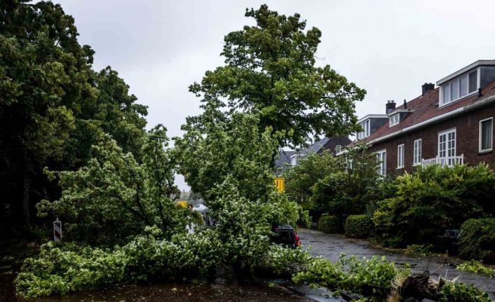 Hollanda’yı fırtına vurdu: 1 ölü