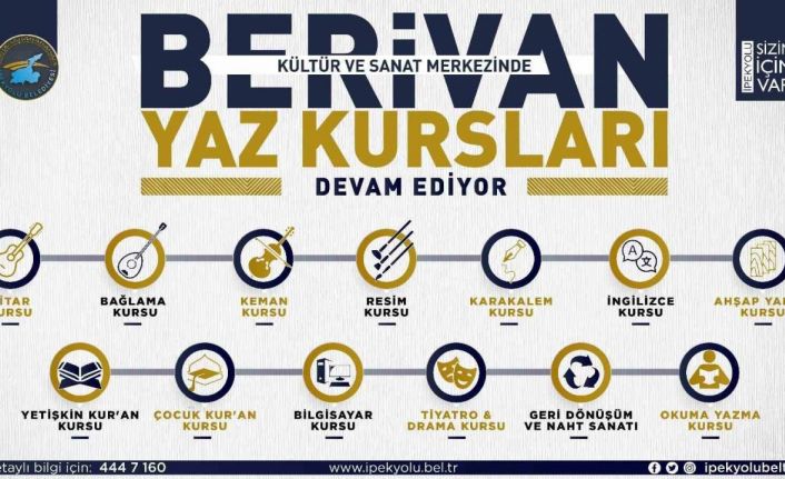 İpekyolu Belediyesinin yaz kursları başlıyor