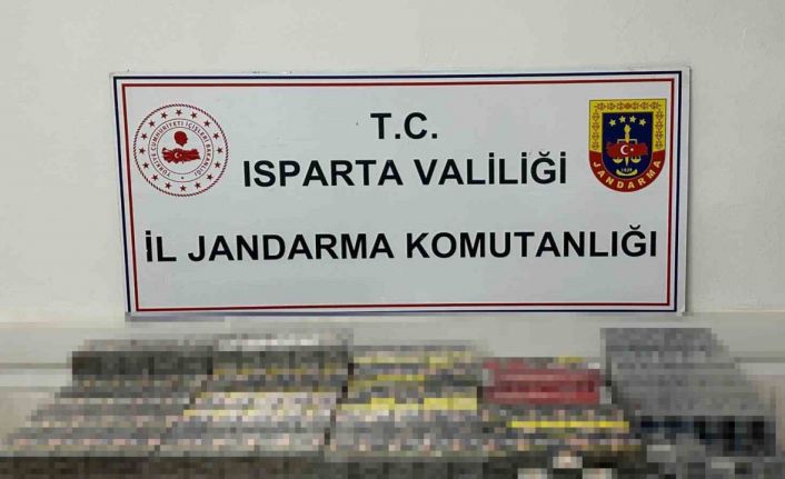 Isparta’da çok sayıda kaçak sigara ele geçirildi