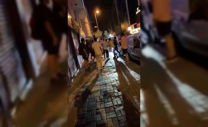 İstanbul’da laf atma iddiasına dayak kamerada