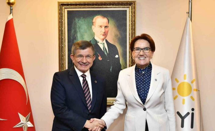 İYİ Parti lideri Akşener, Gelecek Partisi lideri Davutoğlu ile görüştü