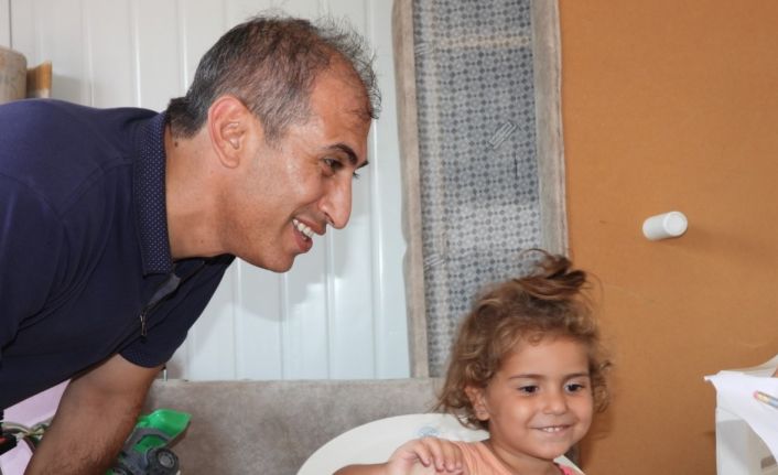 Kaymakamı Aksu ,konteyner kentleri geziyor sorunları yerinde çözüyor