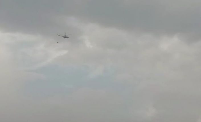 Kınık’taki orman yangınına yeniden havadan müdahale