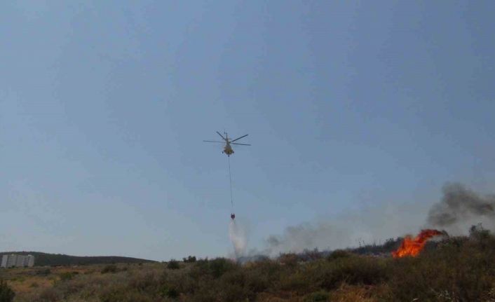 Mersin’de makilik alanda çıkan yangında 30 dönüm alan zarar gördü