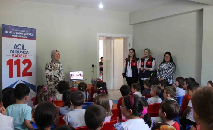 Miniklere 112 anlatıldı