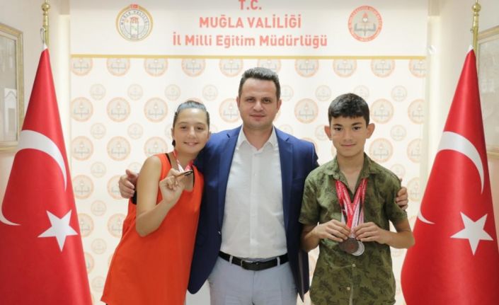 Muğla İl Milli Eğitim Müdürü Çay, Türkiye şampiyonu özel sporcuları ağırladı