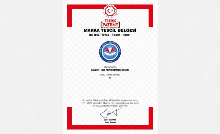 Osmaneli HEM, Marka Tescil Belgesi alan ilk eğitim kurumu oldu