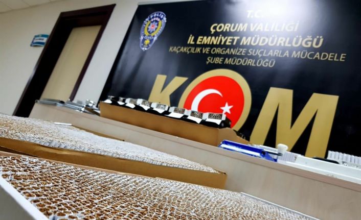Polisten kaçak sigara operasyonu