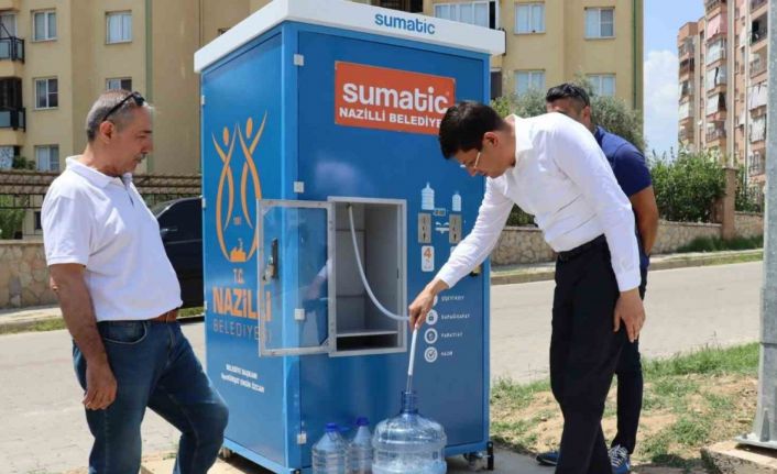 Pratik ve ekonomik su temini sağlayan 8’inci su otomatı hizmete girdi