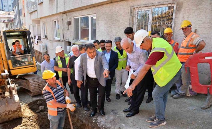 Trabzon kent merkezinde içme suyu altyapı çalışmaları devam ediyor